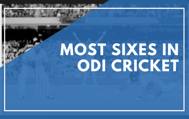 The Most Sixes in ODI Cricket History